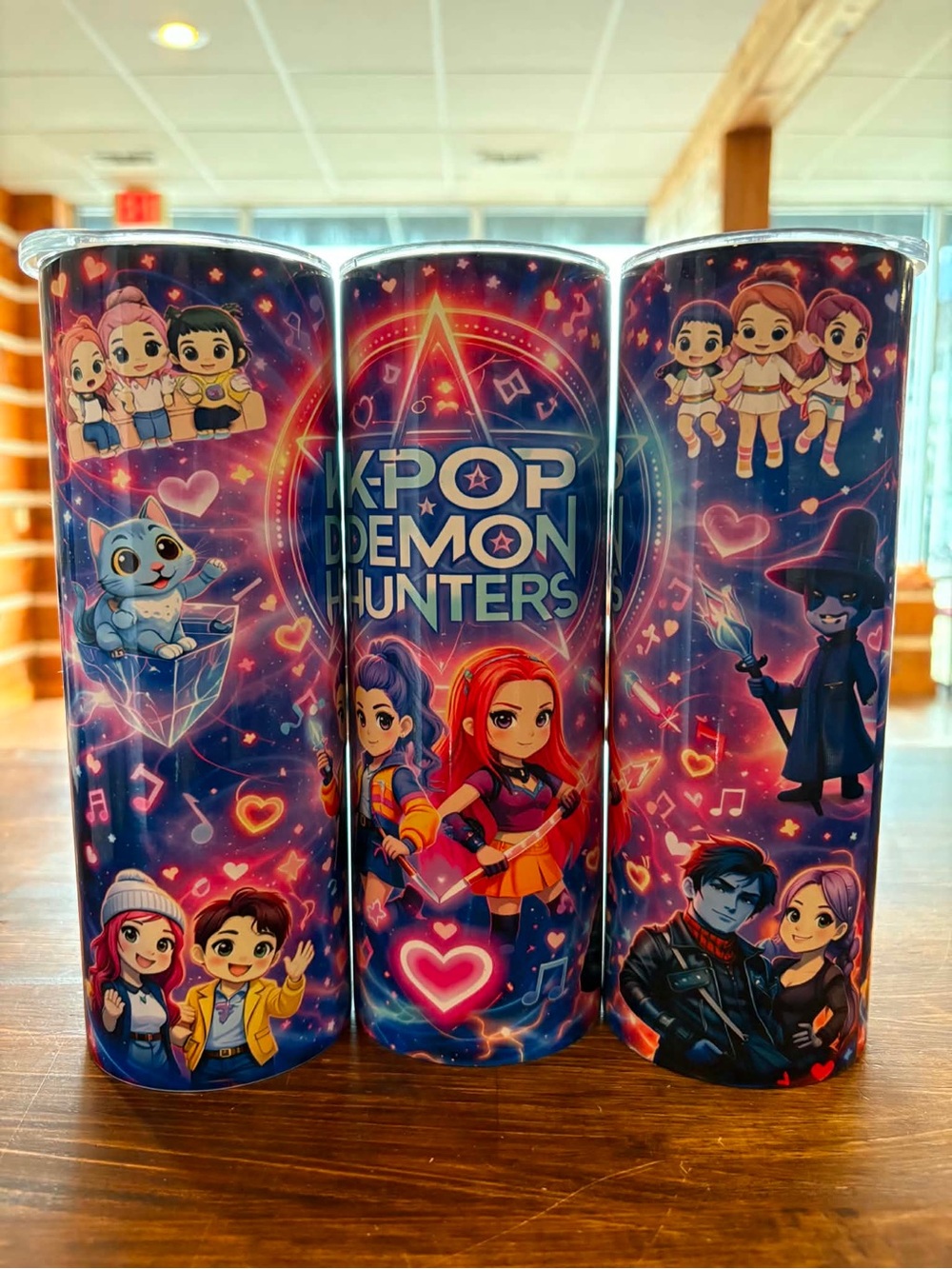 K Pop Demon Hunters Huntrix 20oz Stainless Steel Tumbler